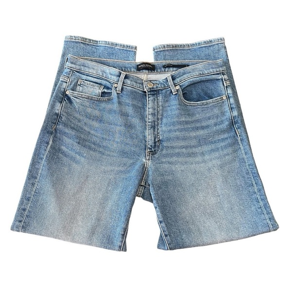 Banana Republic Mid Rise Straight Relaxed Fit Denim Jeans Women’s 31 Long - Picture 6 of 12